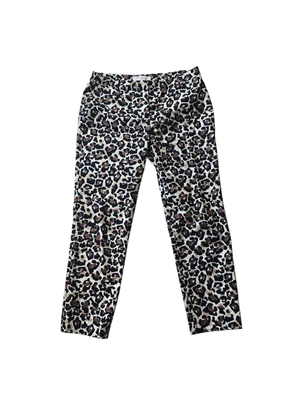 LOFT Leopard Print Pants Size 2